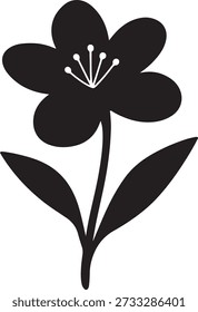 Icono de flor rosa de Cachemira – Ilustración vectorial