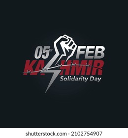 Kashmir Solidarity day 5th February vector design