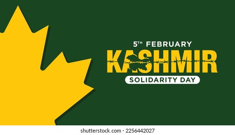 Kashmir Solidarity Day. 5th February. Vector Illustration. 