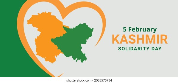 Diseño vectorial del Día de la Solidaridad de Cachemira   