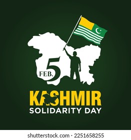 Kashmir Solidarity Day Vector Illustration. 5th February.