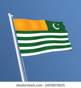 Diseño de la bandera de Cachemira y diseño de la bandera de Cachemira