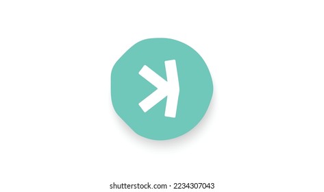 Kaspa, KAS token cryptocurrency 3d logo isolated on white background with copy space. vector illustration of Kaspa, KAS token banner design concept.