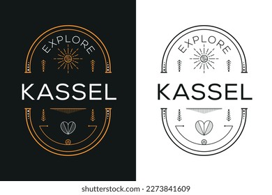 Kassel City Design, Vector illustration.