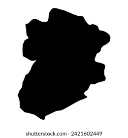 Kasserine Governorate map, administrative division of Tunisia. Vector illustration.