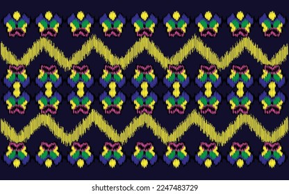kat pattern background for clothing , wrapping printing, card, carpet. Batik, ikat , arabic pattern, songket, aztec,. Textured seamless vector template.