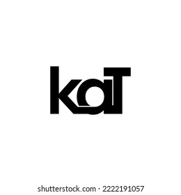 Logo-Design für kat typografisches Buchstaben Monogramm