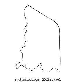 Katakwi district map, administrative division of Uganda. Vector illustration.