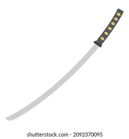 katana flat clipart vector illustration