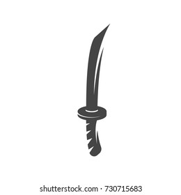 Katana Icon. Japanese Sword Logo