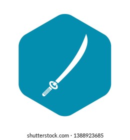 Katana icon. Simple illustration of katana vector icon for web