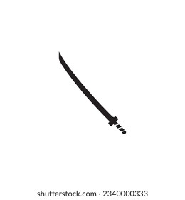 Katana-Symbol, Vektorgrafik-Logo-Design