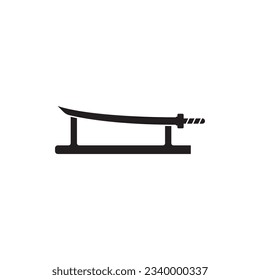 katana icon vector template illustration logo design