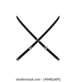 Katana / Samurai Sword Icon Flat Vector