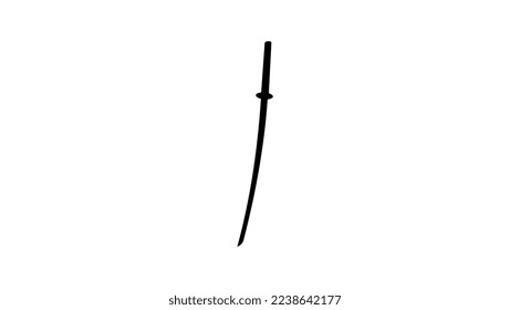 Katana silhouette high quality vector 