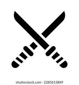 katana solid icon illustration vector graphic