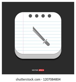 Katana Sword Icon - Free vector icon