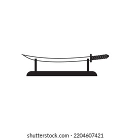 símbolo de ilustración de icono de katana
