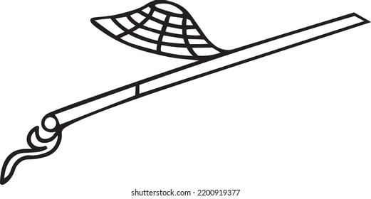 Katana Vector Clipart Art, Schwarz-Weiß