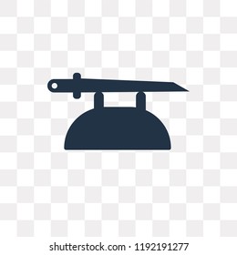 Katana vector icon isolated on transparent background, Katana transparency concept can be used web and mobile