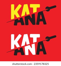 icono del logo de la compañía ganadora de katana