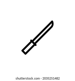 Katana Weapon Vector Icon Logo Symbol for Graphic Design and Web