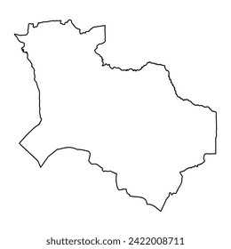 Katavi Region map, administrative division of Tanzania. Vector illustration.