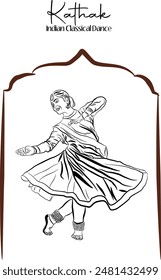 kathak bailarina chica .. kathak es el baile popular indio de la india donde es muy meramente famoso en todo el mundo .