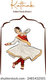 kathak dancer girl .. kathak is indian flok dance of india where is very merely famous across the world .