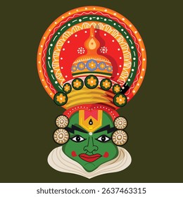 Kathakali mask a vibrant display of Kerala's art and culture