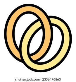 Vector de contorno de icono de panadería de Katmandú. Cultura emblemática. Color del viaje asiático