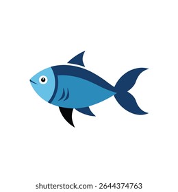 katila fish on white background
