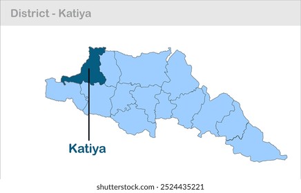 Katiya sub-district map, Gopalganj District, Bihar State, Republic of India, Government of Bihar, Indian territory, Eastern India, politics, village, tourism