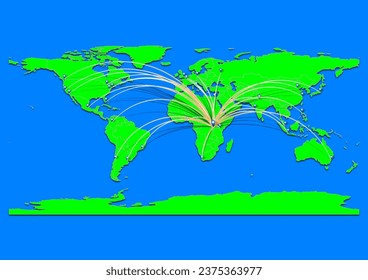 Katwe, Uganda map - Concept map for Katwe, Uganda on World map. Suitable for export concepts. File is suitable for digital editing and prints of all sizes.