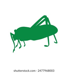 katydid grasshopper icon illustration design