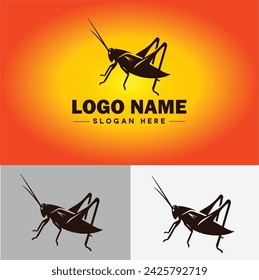 Icono de arte vectorial de logotipo de Katydid gráficos para la marca de negocios icono de logotipo de Katydid plantilla