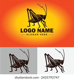 Icono de arte vectorial de logotipo de Katydid gráficos para la marca de negocios icono de logotipo de Katydid plantilla