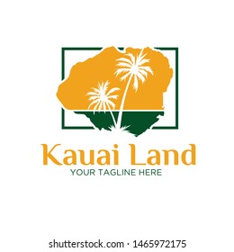 kauai land icon logo designs