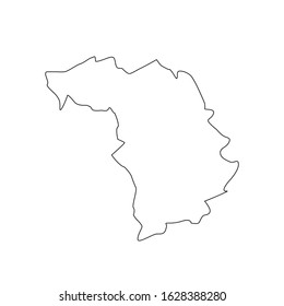 Kauno region map in Lithuania