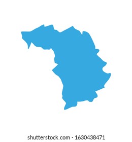 Kauno region map in Lithuania