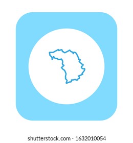 Kauno region map in Lithuania