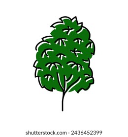 kauri tree jungle amazon color icon vector. kauri tree jungle amazon sign. isolated symbol illustration