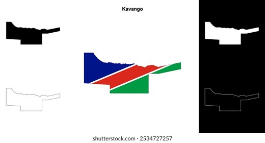 Gliederungsplan der Region Kavango