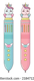 kawaaii stationary unicor pens cute