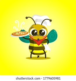 Kawai Bee cartoon vector illustration with a different syle