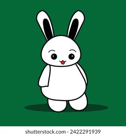 Kawai character cartoon with various expression. Editable character color. Sticker character 