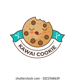 Kawai Cookie Character. For Logo Design Template. Vector Illustration