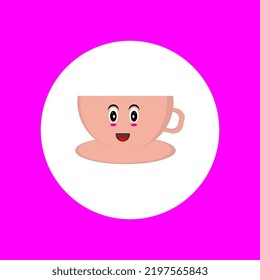 kawai cup vector illustration, perfect for children's books, children's toys, templates, children's t-shirts, etc