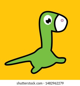 kawai or cute animal vector design for t-shirt or drawing book