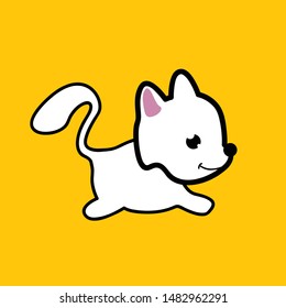 kawai or cute animal vector design for t-shirt or drawing book